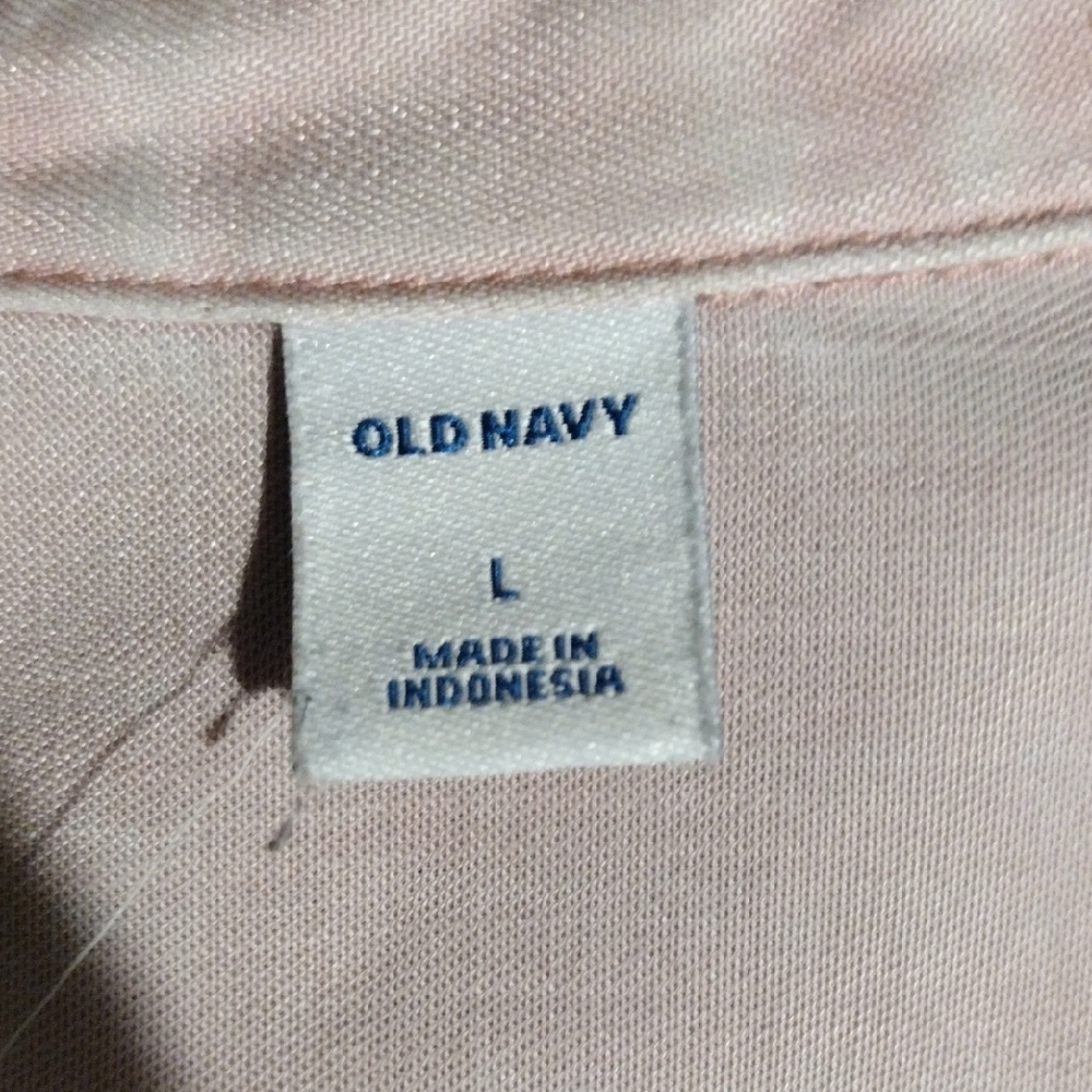 Old Navy Pink and White Button Down Top - Picture 5 of 6